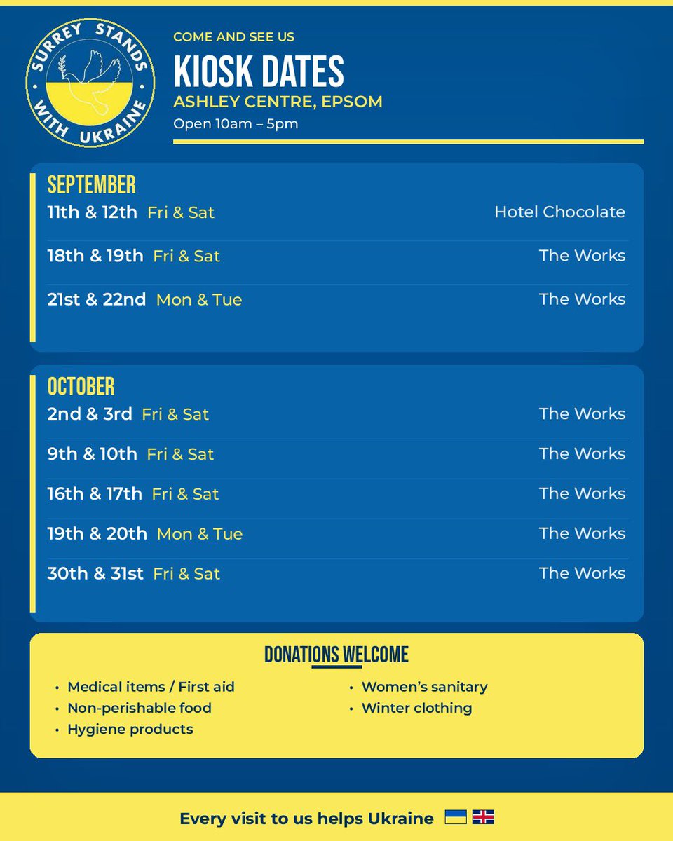 SurreyStands's tweet photo. If youβre in our area, come say hello!
Say you are from on here and Nick said a tour of our Hub would be our pleasure!
And a cuppa tea, coffee and biscuits too!
#wedontstop πΊπ¦π¬π§ https://t.co/JpT2L8IaCW