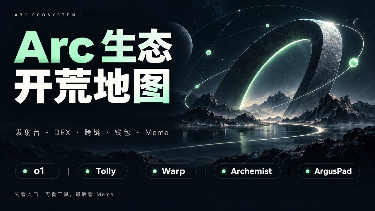 xueqiu88's tweet photo. Arc 生态开荒地图｜发射台、DEX、跨链、钱包与观察币

先看入口，再看工具，最后看 Meme。

按 7 个板块整理，方便收藏和查找。项目机制、费率、上线状态及合约，以最新公告和链上信息为准。

━━━━━━━━━━━━━━
一、发射台
━━━━━━━━━━━━━━
01｜o1
账号： @o1_exchange  
定位：交易终端 + DEX 聚合 + 发射工厂
机制：可用 API 发射，已在 Base / Robinhood / Monad 布局，已被OKX、bitget、GMGN等集成

背景：Coinbase Ventures、a16z、AllianceDAO、The House Fund、Amber Group。

──────────

02｜Tolly
账号：@TollyLabs
定位：发射台 + DEX + 交易终端

机制：不走联合曲线，全量代币直接进入永久锁定的 USDC 池，第一区块即可交易。

买入费约 1%，其中约 64% 给创作者、12% 进入持有人奖池、10% 归协议，其余用于回购销毁。
平台币：$TOLLY
代币合约：
0xbc43ce8dec648ea298c4275559b81d6261c90b67

──────────

03｜Warp
账号：@circlewarp
定位：曲线发射台 + 交易终端 + 跨链买盘
机制：采用 USDC 联合曲线，市值约 $69k 时毕业至 WarpDex，并销毁 LP。宣传通过 CCTP，让 ETH / Base / Arb 的 USDC 一键参与打新。
观察：早期成交中，自家平台币占比较高。

平台币：$WARP
代币合约：
0x384c60f98ecd4c26345499345c03d677e40f115e

──────────

04｜Archemist
账号：@Archemistdotfun
定位：社交 Bot 发币
机制：在 X 上即可发币。V2 为锁 LP 的 Uni V3 直发；V4 Hook 带反狙击、创作者跟投、回购 $ARCH 和卖出分红。创作者分成最高可达 80%。
平台币：$ARCH
代币合约：
0x5042419b1F2498959787Bc23Be1F484Ed1306650

──────────

05｜ArgusPad
账号：@Arguspad
定位：发射台 + AMM
机制：偏 Uni V4，可配置回购、销毁及持有人奖励。
注意：有 Circle / Arc 社区人员互动，但不等于官方背书。

平台币：$ARGUS
代币合约：
0xece5ca8bf9220718e5727754026757512212cb3c

──────────

06｜Radar DEX
账号：@ArcDEXScan
定位：扫盘 + 发射 + 交易
机制：原 ArcDEXScan，聚合行情，自带 Uni V3 锁池发射。
注意：发币数量较多，需留意刷量。多数资料称暂无平台币。

发射工厂：
0xdc6f9Efa59C314a2c5ec8f2b28666415d228f5eE

──────────
07｜ArcPad
账号：@arcpad_meme
定位：Uni V3 直发平台
机制：无内盘、无毕业。全量代币做成单边 Uni V3 仓位，锁入 fee locker；单地址反狙击上限约 2%。

注意：多篇资料称无官方平台币，小心同名 ticker。

──────────
08｜
账号：@Longdotsupply
定位：映射股票资产 + Meme 发射
机制：将 Robinhood 链上的代币化股票映射到 Arc，再用这些资产作为交易对发币。

注意：自建桥为托管式，到账资产是 IOU，并非官方桥，风险较高。

平台币：$LONG
代币合约：
0x2164bb17a2d38c1b5170e987b2c0416df1efc752
──────────
09｜Minara
账号：@minarafun
定位：USDC 原生 V4 发射台

机制：采用 Uni V4 + anti-snipe，费率偏低。

──────────
10｜UBI
账号：@ubidotfun
定位：Uni V4 发射台
机制：0% 启动费，通过 Hook 将分红写入交易层，费用分给创作者、交易者和持有人。

平台币：多数资料称暂无官方币。

──────────
11｜actfun
账号：@actfunxyz
定位：发射 + DEX + NFT
机制：采用曲线后毕业机制，创作者可选 V2 / V3 / V4。

──────────

12｜SharcFun
账号：@SharcFun
定位：发射台 + Screener + TG Bot + 桥

机制：支持站内交易、跟单和 OTC。
注意：费用分红口径不统一，以合约为准。

平台币：$SHARCFUN
代币合约：
0x99b37b7fccaa7a1030617b6195eb3045c523bb97

──────────
13｜Flutch
账号：@Flutchdotfun
定位：桥 + Swap + 发射 + 质押
机制：一站式入口，自称锁仓、不发平台币，发射功能在主网前后正式开放。

──────────

14｜Lift
账号：@liftdotfun
定位：Arc 专属发射台

机制：代币直接进入 Uni V3，资料中提到过毕业币 

──────────
15｜Flipt
账号：@Fliptfun
定位：曲线发射台
机制：内盘曲线打满后毕业，早期买家可分池费。测试网有积分 / NFT 层级。

平台币：暂无。

──────────

16｜Peach
账号：@peachlfg
定位：聚合器 + 发射台 + 终端 + 桥
机制：整合 Launch / Discover / Trade。
生态：出现在 Bitget、OKX 名单中，已与 HertzFlow 联动。

──────────

17｜NebulaPad
账号：@NebulaPad
定位：发射台 + DEX
机制：自称发射费和交易费较低，公开机制细节较少。
──────────

18｜Arcer
账号：@ArcerFun_
定位：Fair Launchpad

机制：采用 USDC 原生流动性发币。开盘狙击税按秒衰减：0 秒为 99%，约 5 秒降至 0%；宣传创作者税为 0%。

──────────

19｜DYORSwap
账号：@DYORSWAPDEX
定位：多链 DEX + 发射台
机制：V3 直发并锁定 Uni V3 流动性，支持创作者费用。覆盖 Arc / RH / Base。
──────────

20｜Synthra
账号：@synthra_finance
定位：DEX + 聚合 + 发射

机制：以交易层为主，兼做发币。计划于 9 月 16 日同时布局 Arc 和 Robinhood。

──────────

21｜Evefun
账号：@eve_dot_fun
定位：Instant / Reflection 发射台
机制：发币后即可交易，体量较小。
注意：不要与 Bitget 生态图中的 Agent「eve」混淆。

──────────

22｜AKA
账号：@akadotfun
定位：MemeFi + DN404 发射

机制：采用 Uni V4 hooks，带 RWA 费用分成叙事。
──────────
23｜Onmi
账号：@onmidotfun
定位：多链 Meme 发射台

机制：曲线发币，毕业进入 Uni V3，带 Base ↔ Arc 桥。

──────────

24｜KLIK
账号：@klik_evm
定位：多链发币
机制：创建后直接进入 Uni V4。
──────────

25｜Ayoo
账号：@Ayooclub
定位：多链发射台

机制：切入 Arc，带预市场，公开细节较少。
──────────
26｜Banquet
账号：@Banquetdotfun
定位：发射台

机制：宣传将平台收入分给用户。

平台币：暂无。

──────────
27｜Zyora
账号：@Zyoradotfun
定位：发射 + 交易
机制：由 Orixa 孵化，目前偏 waitlist 阶段。

──────────

28｜ArcadeSwap
账号：@ArcadeSwap
定位：Launch + Swap + Bridge

机制：曲线 + Uni V3 / V4，体量较小。
──────────
29｜lunya
账号：@lunya_io
定位：原生发射台 + DEX

机制：不同交易对采用不同曲线，自建锁 LP 池，带 CCTP。

──────────

30｜par
账号：@pardotfamily
定位：从 Robinhood 平行拓展至 Arc 的发射台

机制：Arc 发币手续费回流 RH，用于回购 $par。主阵地仍在 Robinhood Chain。
──────────
31｜Foci
账号：@focidotfamily
定位：发射台

机制：出现在多份生态 lineup 中，公开机制较少。

──────────

32｜Arcane
账号：@Arcanedotfi
定位：发射台

机制：出现在 Subcaptain 名单中，公开机制较少。
──────────
33｜Lolpad
账号：@Lolpad_
定位：发射台

机制：mufettis 点名提到，可先体验测试网。

──────────

34｜Orixa
账号：@Orixaxyz
定位：NFT 市场 + 发射台
机制：整合 NFT 市场与发币入口，同时提供 .arc 域名。

信息来源互联网，只做分享，不承担任何责任。
#Arc #USDC #Web3