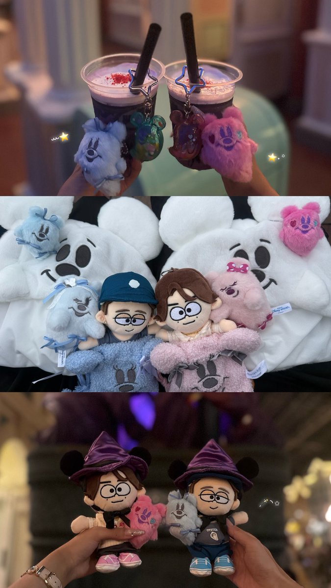 m3knyan's tweet photo. ディズニーハロウィン👻✨️
水色とピンクのおばけちゃんちょーかわいい➰🩵🩷 https://t.co/t7TLp2gbsr