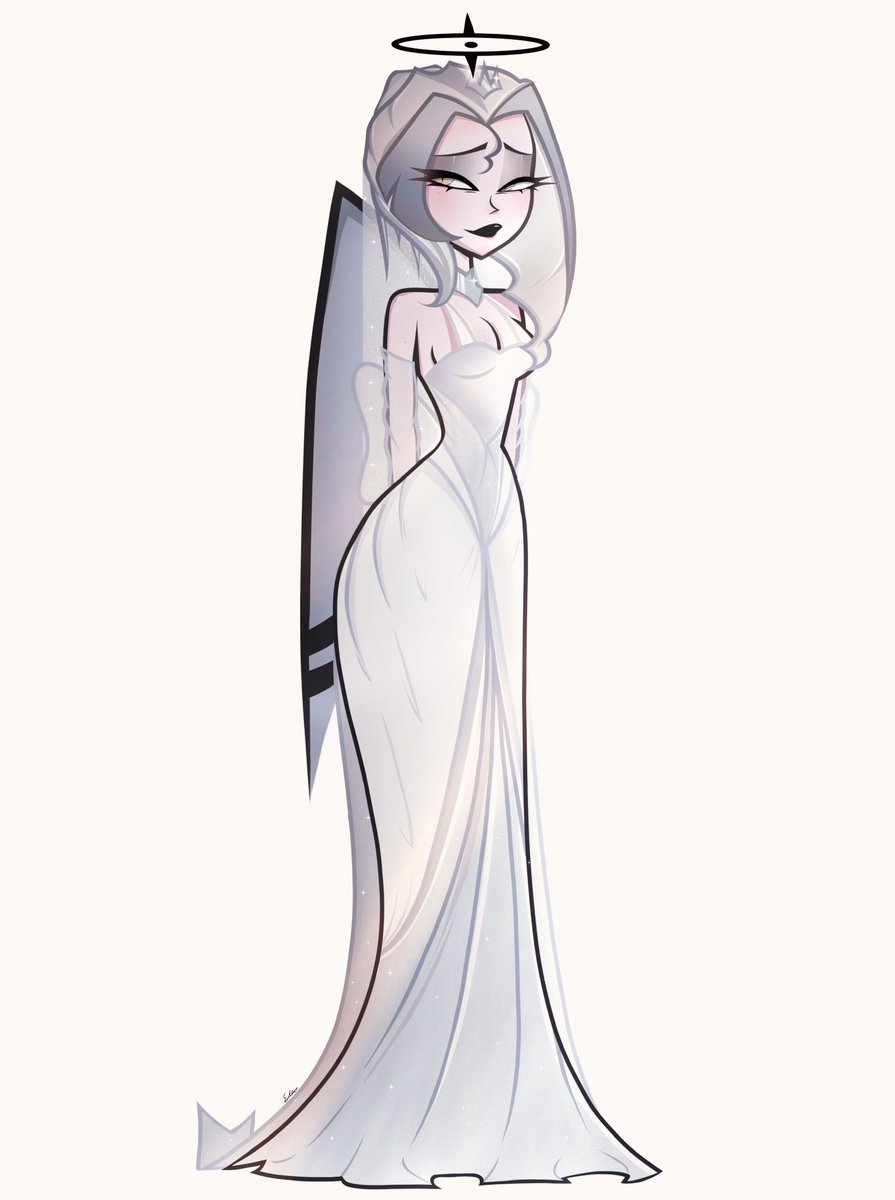 EslemYalva87496's tweet photo. I wasnt sure about posting this but anyway heres bride lute❤️‍🩹
Should I turn this into a stand??!!

#hazbinhotelseason2 #hazbinhotel #lute #lutehazbinhotel #hazbinhotellute #fanart #hazbinhotelfanart https://t.co/BXqhEFIBFk