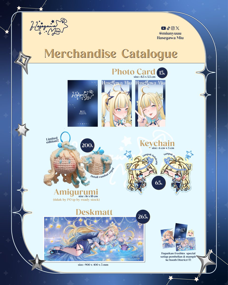 miunyuuu_'s tweet photo. Official Merch Hasegawa Miu is here!! 

ADA RAJUTAN AKUU!!
PO period : 15-25 september 2026
link : https://t.co/72Bapexo7M

mohon di maklumi jika kurang cepatny respon untuk merch ini karna jujur ini first time banget😭
jikalau ada kendala bisa chaat di server or pc!
Thankyou 🫶 https://t.co/WosbrSjAYN