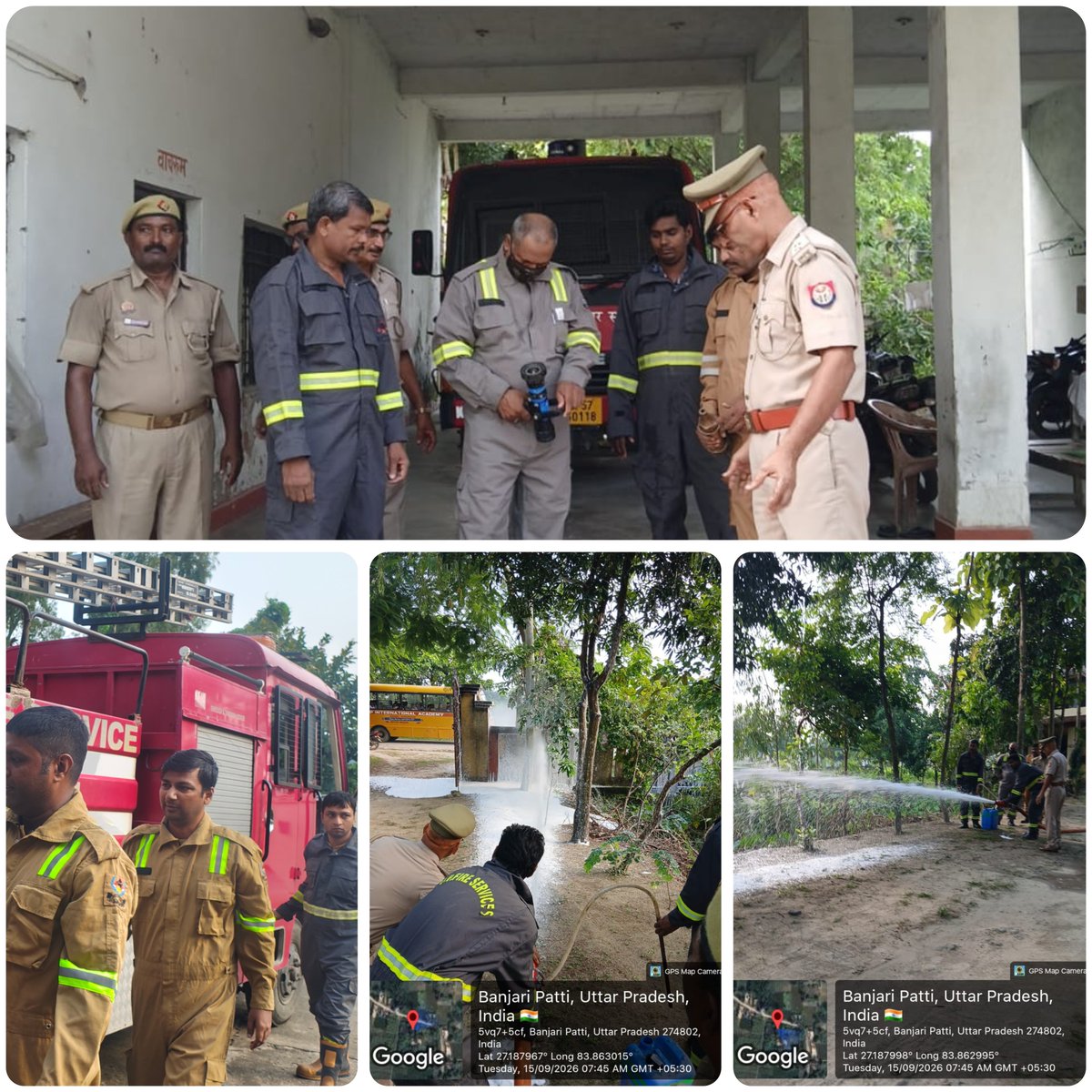 kushinagar_fire's tweet photo. आज दिनांक 15.09.2026 को ADG महोदया, UPF&amp;ES के आदेशानुसार एवं CFO कुशीनगर महोदय के निर्देशन में जनपद कुशीनगर के फायर स्टेशनों पर साप्ताहिक फायर ड्रिल कराई गई व फायर उपकरणों के रख-रखाव एवं संचालन का अभ्यास कराया गया। https://t.co/x6M5dQRF1y