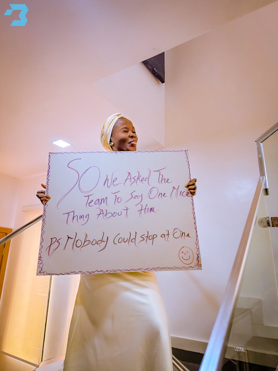 myBlaaiz's tweet photo. It’s our CEO’s birthday. We asked the team to say one nice thing about him and they had a lot more than one. That tells you everything you need to know about him!

Happy birthday Ifelade! 🎉🎊 https://t.co/ANiez6ABgW
