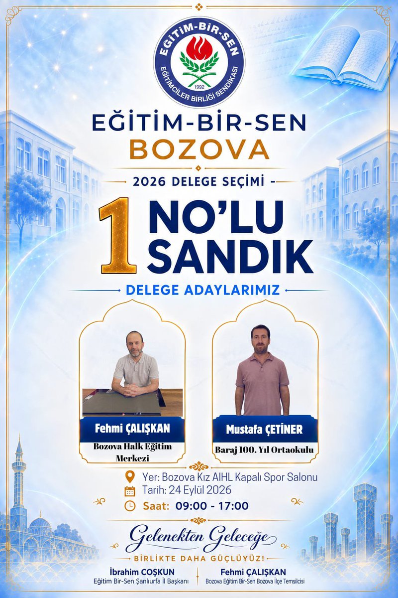 ibrahimcoskun63's tweet photo. Gelenekten geleceğe...
Bozova Eğitim Bir-Sen delegelerimizle birlikte, geçmişten aldığımız güçle geleceğe emin adımlarla yürüyoruz. 
Gelenekten geleceğe, birlikten güçlü yarınlara!
Eğitim çalışanlarımızın sesi, emeğin ve dayanışmanın adresi Eğitim-Bir-Sen…
Birlikte daha güçlü, birlikte daha güzel yarınlara!
#Bozova