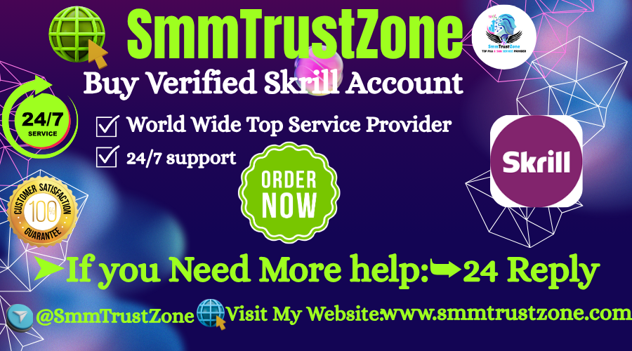 SmmTrustZone55's tweet photo. Buy Verified Skrill Accounts Online | Affordable and Trusted Skrill Account Services
➤For 24/7 Support Contact Us Now:
✅WhatsApp : +1 (586) 298-0913
✅Telegram : @smmtrustzone
✅Gmail : smmtrustzone@gmail.com
#buyverifiedskrillaccounts https://t.co/RFpwH3Gzcq