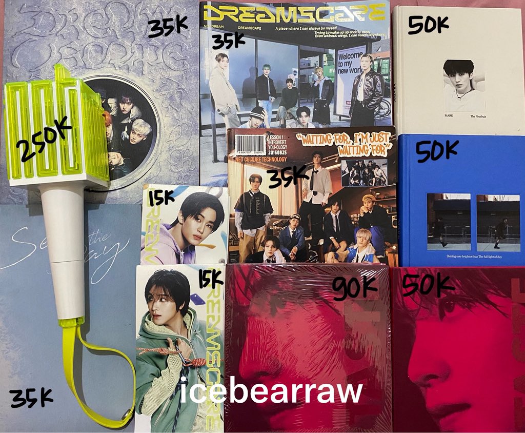 icebearraw's tweet photo. WTS want to sell

ALBUM NCT (album only)
ALBUM MARK
ALBUM HAECHAN TASTE
LS NCT VER 1 250k (+ box) nominus https://t.co/JjwKAOVpsa