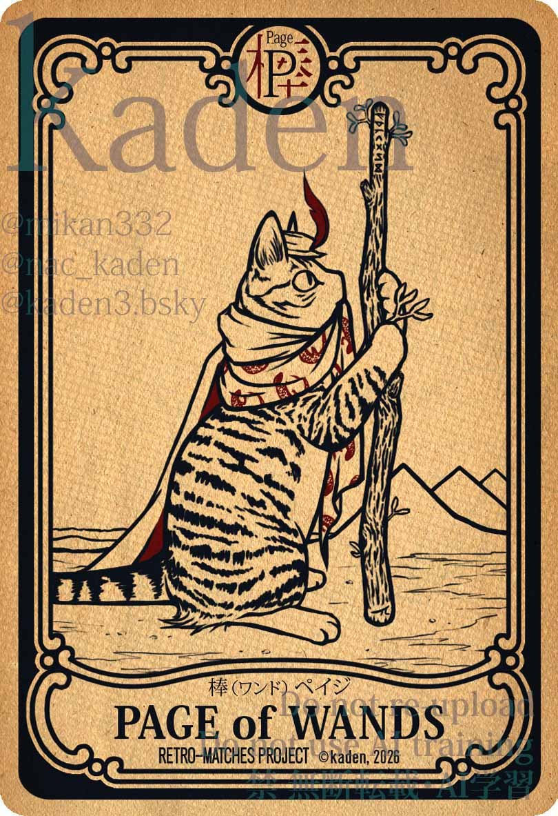 mikan332's tweet photo. 本日の小アルカナ【ワンド ペイジ】

Tarot Card for the Tomorrow/Today Sep. 16 : THE EMPEROR(reversed)

【明日への一枚】
9月16日(水)のタロット
【 皇帝 】(逆位置)

多忙でお疲れ、かも？一息入れてー

眠い。予定が決まってきたので、準備も、少しずつ。
#タロット #イラスト https://t.co/wvOvUz3y2A