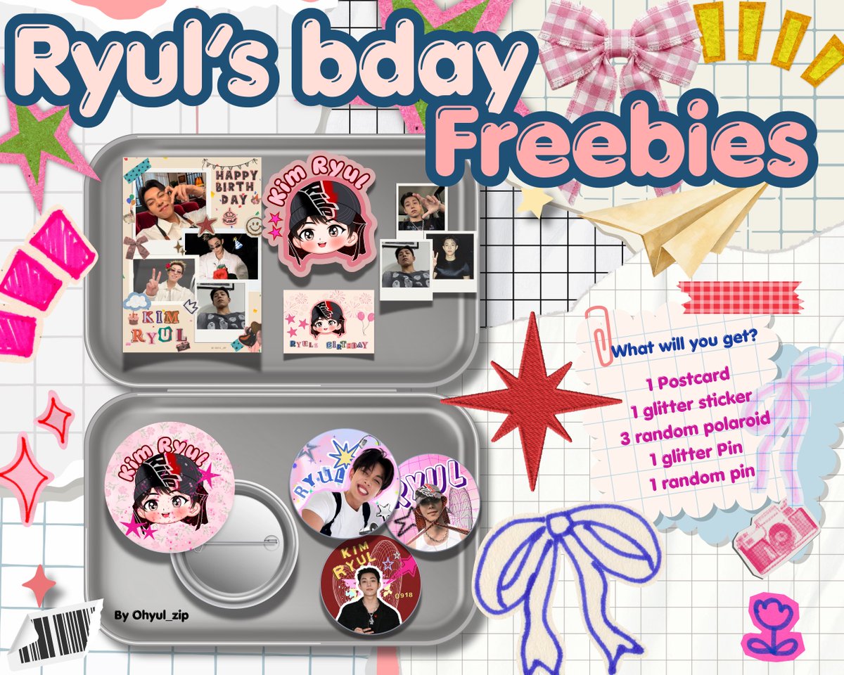 Ohyul_zip's tweet photo. ♡ Ryul’s birthday online freebies ♡
by @ohyul_zip

t&amp;c
✧ Strictly Shotties only
✧ Claim via 🍊 on 18.09 (19.00 WIB)
✧ 1 person = 1 freebie
✧ Tulis usn X di notes
✧ Limited qty!
✧ Link TBA

RT + LIKE would be super appreciated 🫶🏻
freebies hunters dni pls! https://t.co/eRh8wLtJw1
