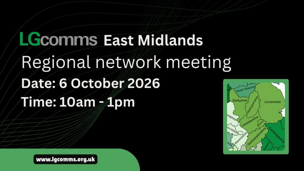 LGcomms's tweet photo. Two days to go. Our East Midlands network meets in Newark on 6 Oct for local government reorganisation, cost of living comms, the future programme and networking. Book: https://t.co/IzFwiKT3rK https://t.co/axVN5TIBM2