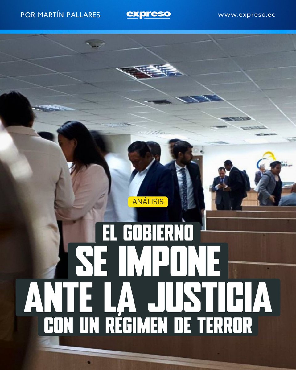 Expresoec's tweet photo. #ANÁLISIS | Si se cree que la peor pesadilla es tener un sistema de justicia donde jueces y abogados obedecen órdenes de los políticos en el poder es porque se desconoce un sistema aún peor: el de los jueces y tribunales que actúan por miedo. Es decir, fallan dándole razón al poder no porque hayan recibido órdenes expresas, sino por miedo a contradecir la voluntad del gobierno en los casos políticamente sensibles.

Lee la nota de Martín Pallares: https://t.co/KsbmVY6Lal