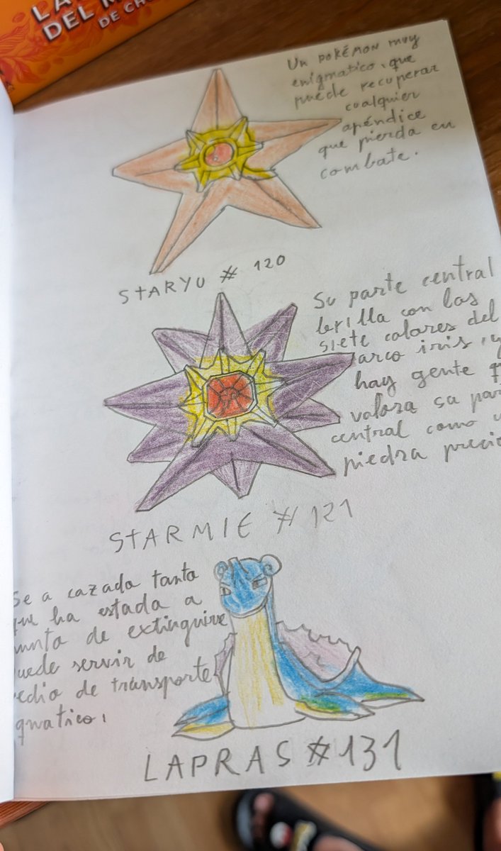 Keunam_'s tweet photo. La guía de Pokémon de agua que hice con 11 años.😹 https://t.co/faHyzkMfv8