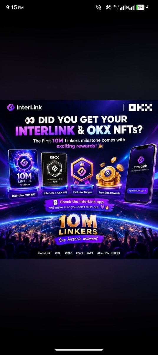 EMMYCRYPTOoc's tweet photo. ๐ 1 NFT = 5,000 $ITL? ๐ฅ
InterLink NFTs are more than just digital collectibles โ they could unlock real utility, exclusive benefits, and future opportunities within the ecosystem. ๐๐
We Are The First 10M Linkers! ๐
#InterLink #ITL #ITLG #InterLinkNFT #NFT #10MLinkers https://t.co/w2xa5o6xba