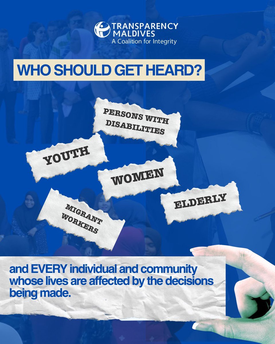 TransparencyMV's tweet photo. This year's International Day of Democracy theme, "When every voice counts, democracy delivers," reminds us that a democracy cannot thrive when decisions are made behind closed doors or when people are excluded from decision-making. https://t.co/szW0G5yqo3