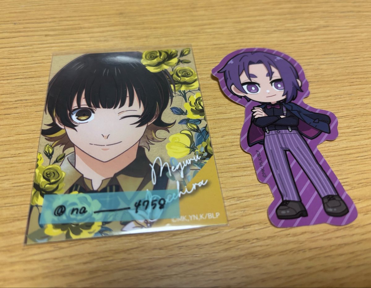 na______4758's tweet photo. @marron_728_ はじめまして！お声掛けありがとうございます。
凪は全て交換済みですが、玲王のこちらのステッカー1点だけでよろしければ交換可能です。
ご検討くださいませ。 https://t.co/KnaE1TwnFp