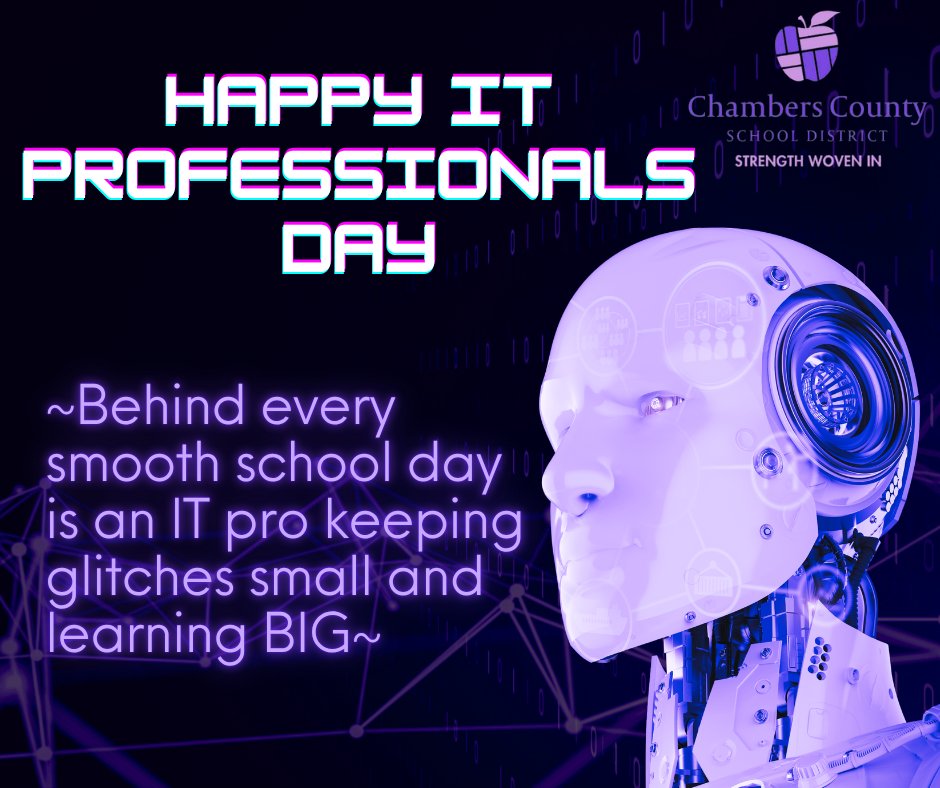 WFBRams's tweet photo. 🙌 Behind every smooth school day is an IT pro turning "it's not working!" into "all set!"—often before anyone even notices there was a problem.
We see you. We appreciate you. Happy IT Professionals Day! 💻✨
#SchoolIT #ITProfessionals #SchoolTech #SupportingEducation #ThankYou https://t.co/P4hDYL71TW