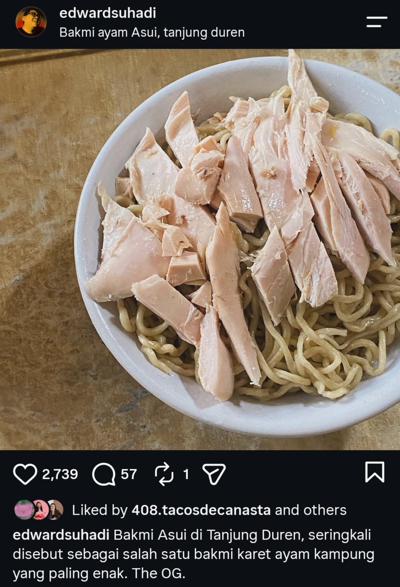 sitikusmininis's tweet photo. Untuk non-jakartans, maksud gue tuh mie ayam ya bentuknya kaya gini, kaya mie ayam di kampung gue (jakbar), emang beda sama mie ayam kampung kalian dan ga harus sama juga kannn. https://t.co/DSQbp8EkfD