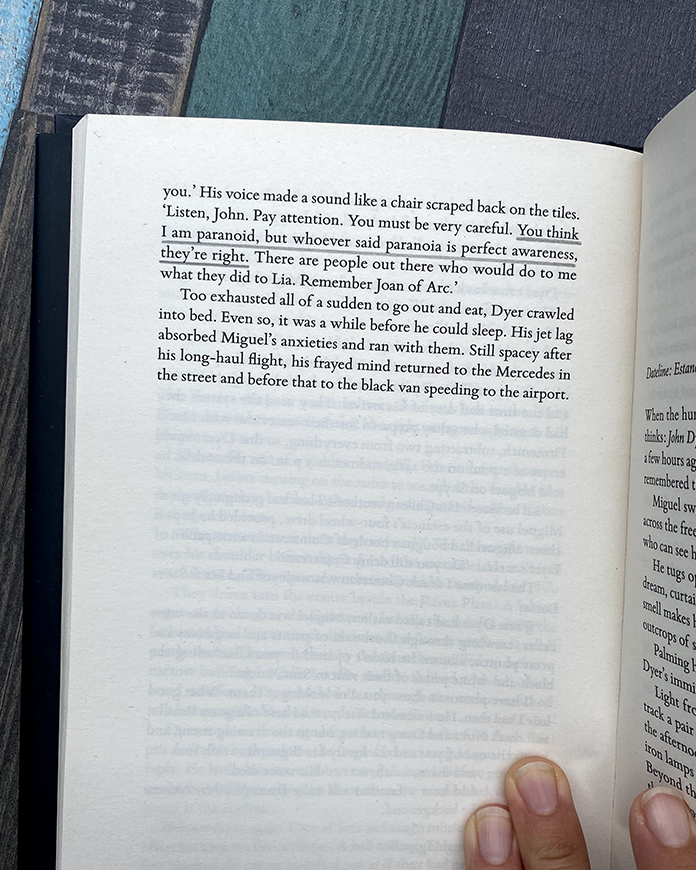 TheIanFleming's tweet photo. Paranoia. Secrets. Lies. We are gripped. ​

In this month's book club pick, Frame 37, @dolphinsands masterfully depicts the very dangerous realities of power. The writing is atmospheric and full of suspense, and the characters are brilliantly drawn and unsettlingly familiar (think real-world Bond villains!). ​

Here are some of our favourite quotes so far. ​

#JamesBondBookClub