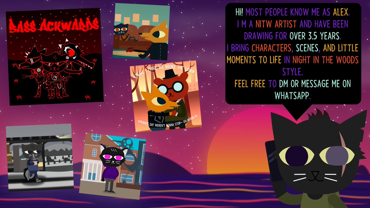 ruby_clock's tweet photo. #NITW #nightinthewoods #Nitwartist #Furry #FurryArt #Commission #commissionsopen #WallpaperEngine

🎨 Commissions are open! 💫

New prices and services 

I still draw characters, scenes, and WallPapers in NITW style.
And now I also make simple animations.

Details and prices in the pictures and below 📋

PayPal or PaySend🅿️
DM or WhatsApp 📡
https://t.co/FKOFvEUQ94