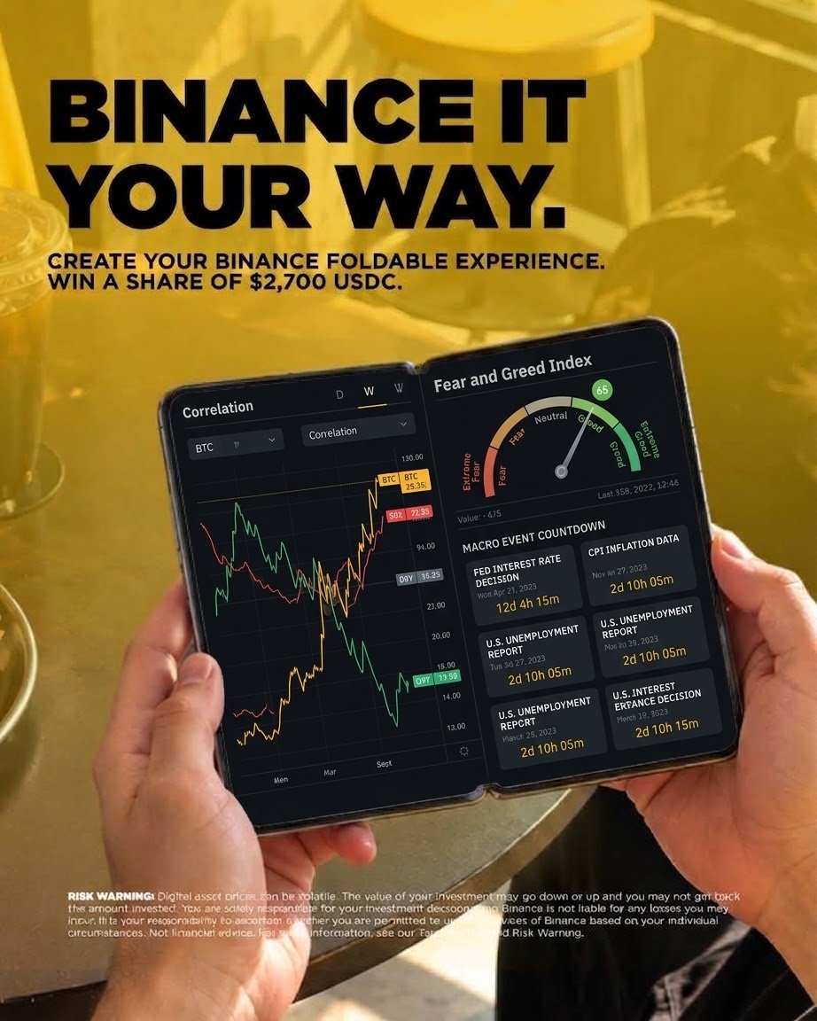 KhanHasnai8840's tweet photo. @binance Zoom out. Trade the cycle, not the noise. 🌐 @binance

Left: BTC vs. Traditional Assets (S&amp;P 500 / DXY correlation).
Right: Fear &amp; Greed Index + Macro event countdowns.
The ultimate dashboard for the patient investor watching the big picture unfold.
#BinanceItYourWay #Binance https://t.co/IRwISw6YvC