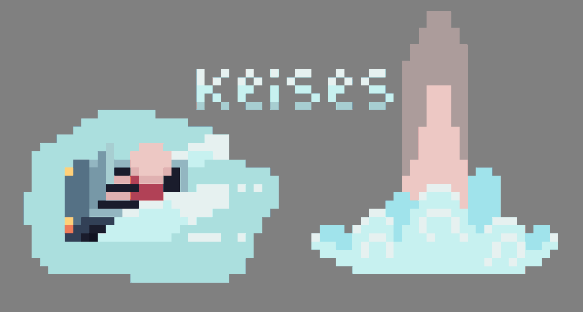 Kei_sess's tweet photo. First practice with water effects(? physics?)
#pixelartㅤ https://t.co/8JGLTonN7w