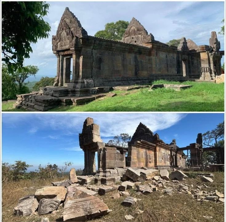 nagomiwcxg's tweet photo. Can you see it?? It's really hurts for Cambodians people Cambodians heart!!! If we started the war... I want to ask you why??? For what??? #savecambodiatemple #justiceforcamboia #cambodianeedpeace #unfairforcambodia 
#savekhmerculture 😔❤️‍🩹🇰🇭🙏🏻 https://t.co/JHUBfpnmHC