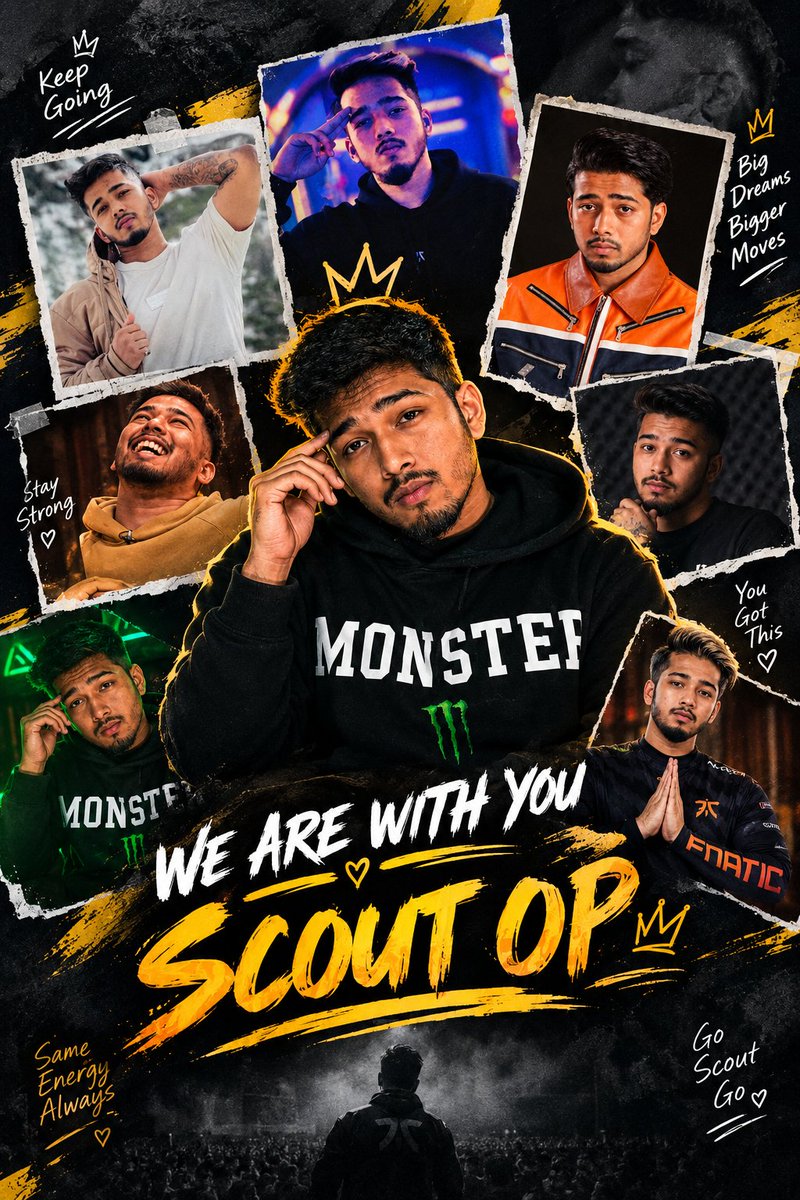 pratyyyu88's tweet photo. The real ones know what ScoutOP has given to the community. No matter what happens, we stand with you.

WE ARE WITH YOU SCOUT OP https://t.co/UZahWz0sz7