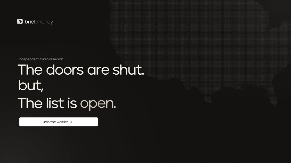 briefmoney_'s tweet photo. Doors shut. List open.

https://t.co/F94aLL5X7B https://t.co/osHkmilUQ7