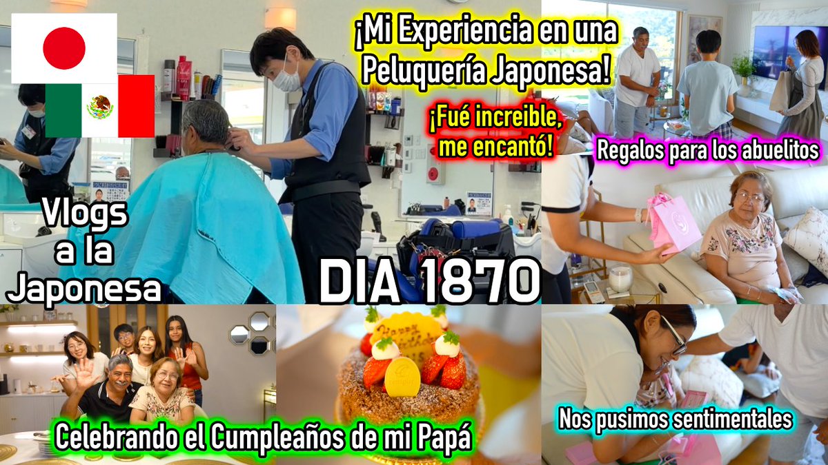 SanRuti's tweet photo. Hola amigos, hoy también tenemos VIDEO NUEVO en el Canal, espero que les guste mucho.

✨¡PELUQUERÍAS JAPONESAS! Le encantó 🤩 + Regalitos y festejo de CUMPLEAÑOS  - Ruthi San ♡✨

🔛 https://t.co/uBH9YW02gK

#japon #vlogs #familia #mexicanos #japoneses #hogar #hijos #cumpleaños https://t.co/bRjbUdMRT9