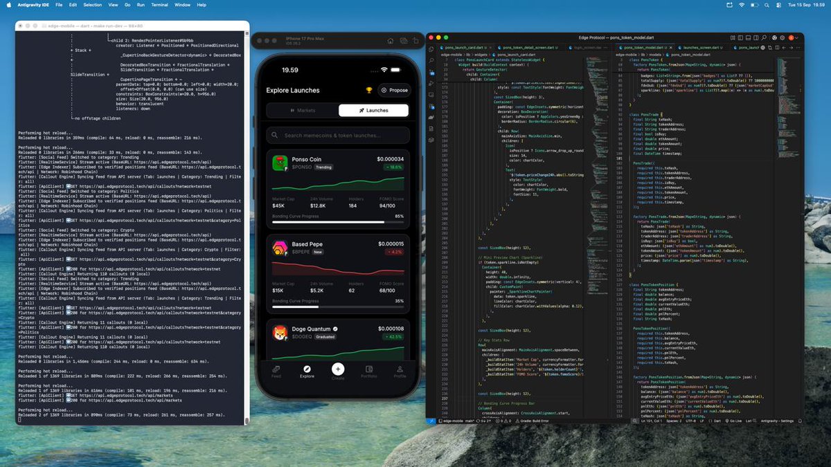 Edgeprotocjoac's tweet photo. We just added a new feature to EDGE FOMO.

Direct @ponsdotfamily integration is now running.

Users can now explore Ponz launches inside the app and turn every launch into a social market on Edge.

New launches.
Trending tokens.
Graduated markets.
FOMO score.
Bonding progress.
Callouts.
Creator updates.
Mobile discovery.
The idea is simple:
Ponz handles the launch.
Edge makes it social.
So every token is no longer just a chart.

It becomes a market with people, conviction, callouts, and real activity around it.
This is the next step for EDGE FOMO.

From prediction market social feed
to social launchpad layer.
Still testing.
Still building.
Ponz social markets are now coming to Edge.
