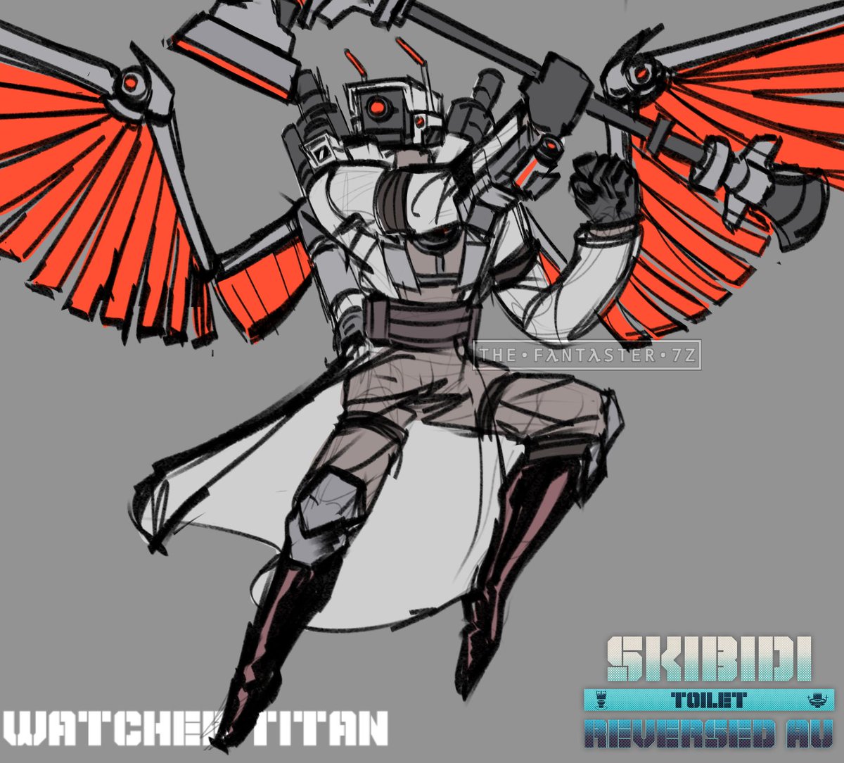TheFantaster7z's tweet photo. Watcher Titan, the sky warden
Sketch concept

#thefantaster7z #SKIBIDITOILET #STReversedAu https://t.co/oq3BA1HHBw