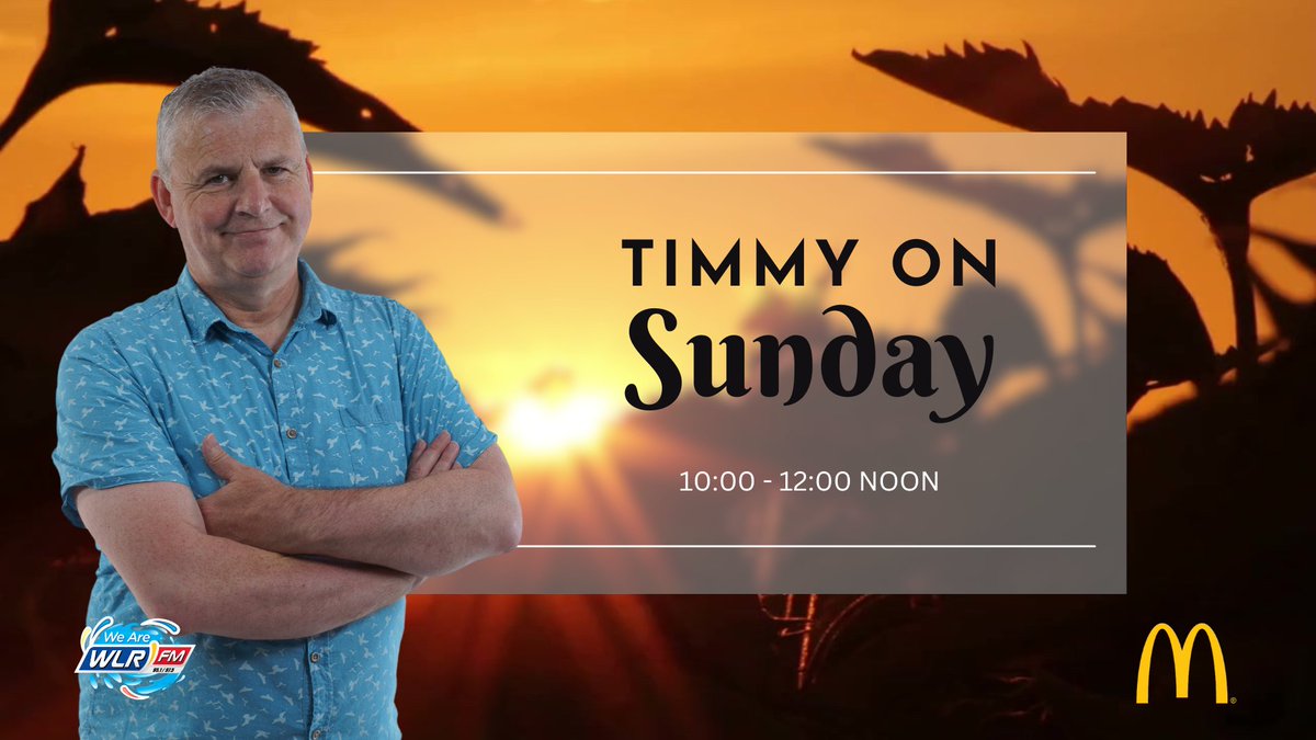 wlrfm's tweet photo. 🎙️ Who’s joining Timmy On Sunday? ☀️🎶

From 10 am, @timmyryandj is taking your calls, messages, requests and dedications and filling your Sunday morning with great music! 📻🙌

💬 Got a song in your head?
📱 Text it to 083 333 3975
🎵 Got a dedication? Send it Timmy’s way!

🍔 Timmy On Sunday, with thanks to @McDonaldsIRL Cork Rd & John Roberts Square.
So grab the coffee ☕, turn up WLR 🔊 and enjoy your Sunday! ❤️