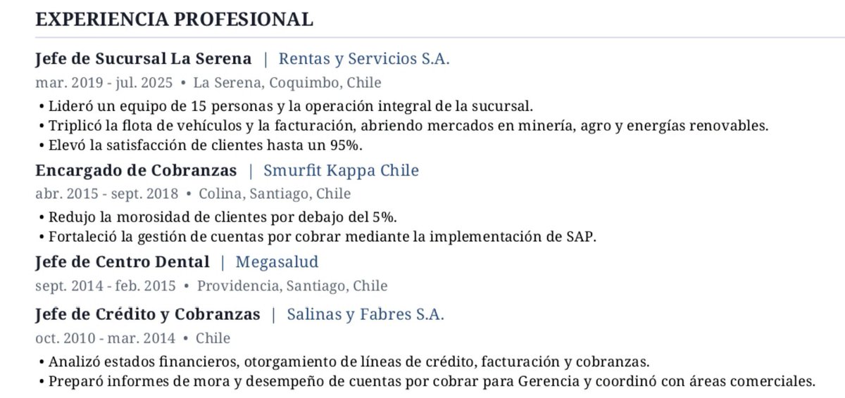matiasblnc's tweet photo. Su LinkedIn 
https://t.co/2wZFljEG0A

Para su CV completo mándenme un DM https://t.co/FeP309qDdT