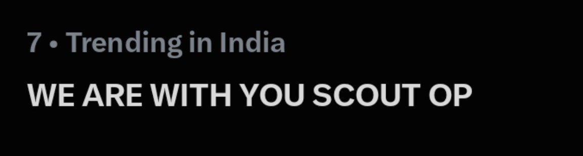 StopThatStewie's tweet photo. #7 trending, once again lol!!

WE ARE WITH YOU SCOUT OP
#ScoutOP . #TanmaySingh . #BiggBoss20 https://t.co/kdVvjVIHLa