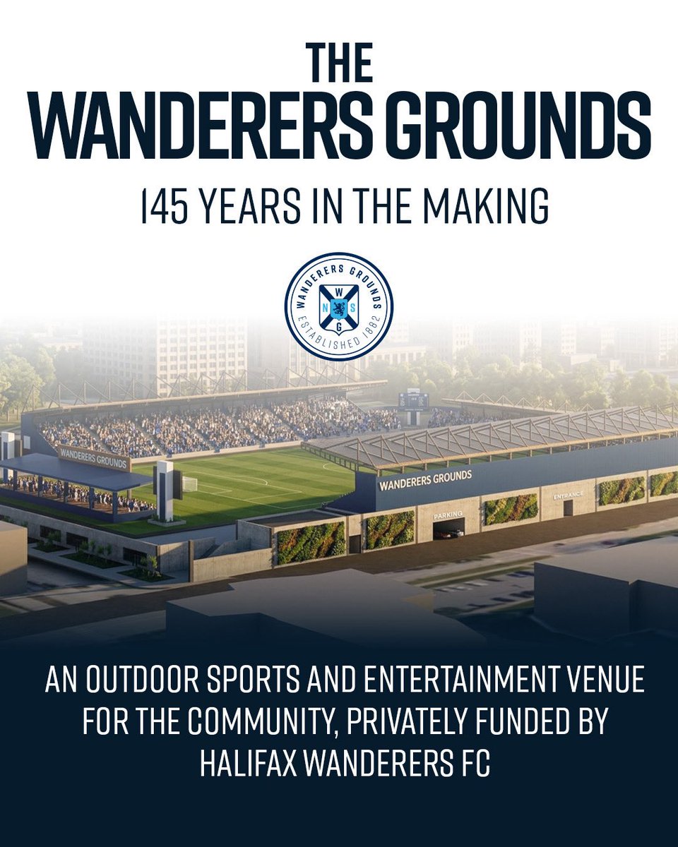 HFXWanderersFC's tweet photo. Today we presented HRM Council with a proposal for a permanent stadium at the Wanderers Grounds. 

The Wanderers would fully fund construction of the stadium, providing residents with a sports &amp; entertainment venue &amp; 5,000 hours of annual community use: https://t.co/QrXMmqQpOC