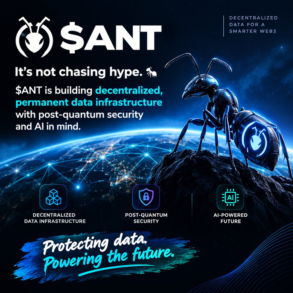 LEEN6993's tweet photo. It’s not chasing hype. 🐜

$ANT is building decentralized, permanent data infrastructure with post-quantum security and AI in mind.

Protecting data. Powering the future.
@LEEN699300 https://t.co/4OemUWjDZn