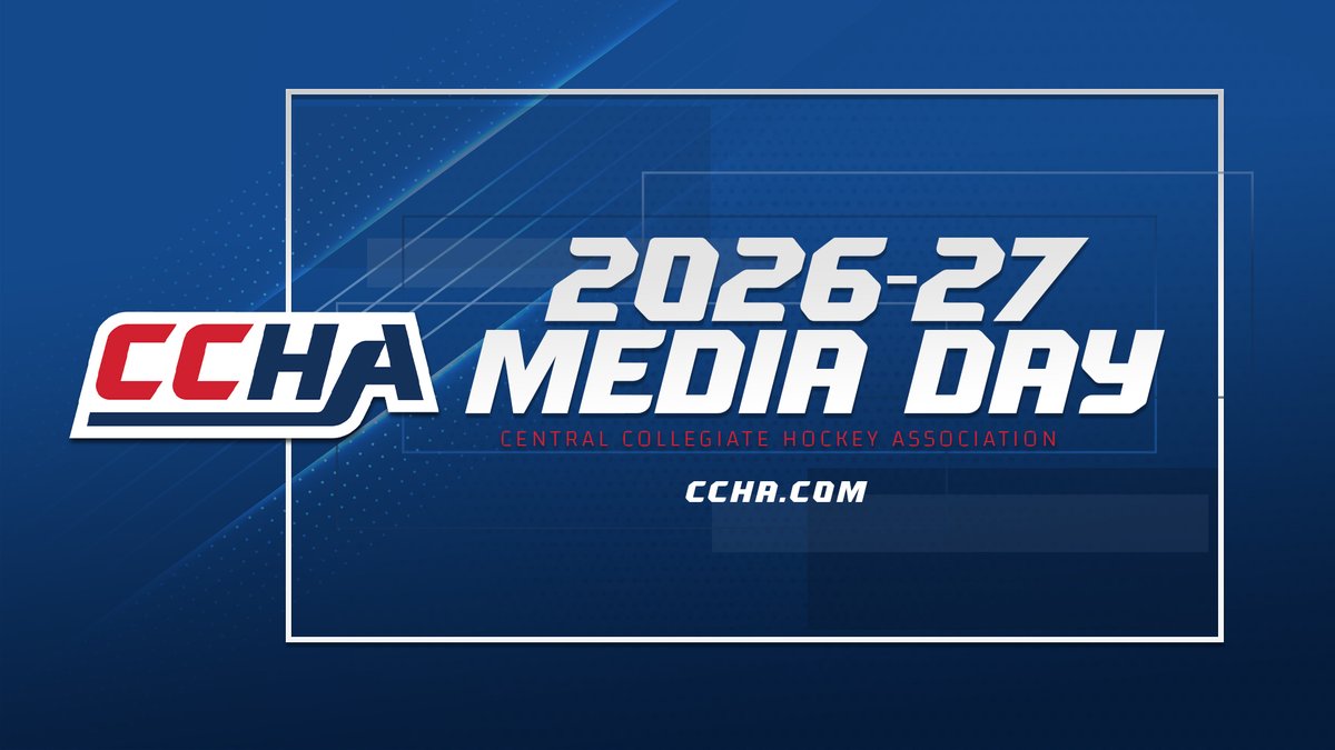 CCHAHockey's tweet photo. One hour until #CCHA Media Day! Catch the entire event on @MidcoSports Plus later this afternoon.
#CCHAHockey https://t.co/2mvpwikFjU