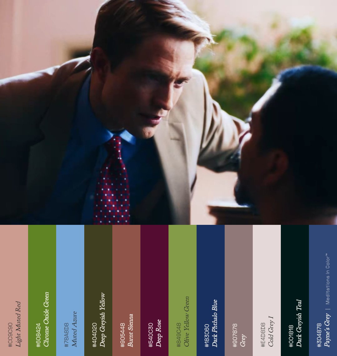 MeditateColor's tweet photo. @DiscussingFilm As usual, got some stunning palettes from the trailer!! https://t.co/DoIQFbZrWk