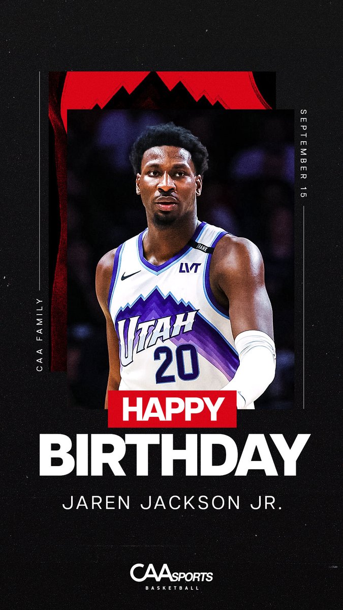CAA_Basketball's tweet photo. Happy Birthday, @jarenjacksonjr https://t.co/sy9fVhqMKZ
