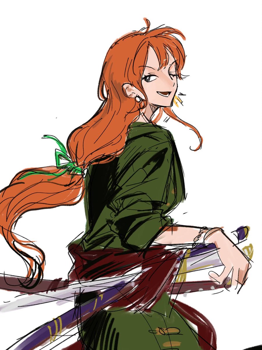kuchidesha's tweet photo. 🍊
穿三主力衣服的娜美桑～🥰 https://t.co/Jpcpm2mbkt