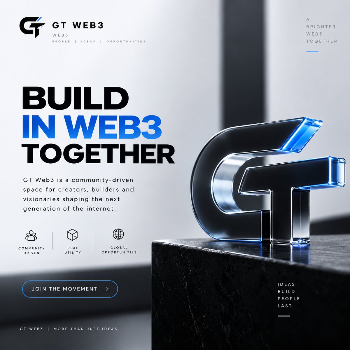 gtweb3labs's tweet photo. Building in Web3 isn’t about following the trend.

It’s about creating what comes next.
GT Web3 — Build. Innovate. Evolve. 🌐

#Web3 #Blockchain #NFTs #Crypto #GTWeb3 https://t.co/SGe7kr7FQQ