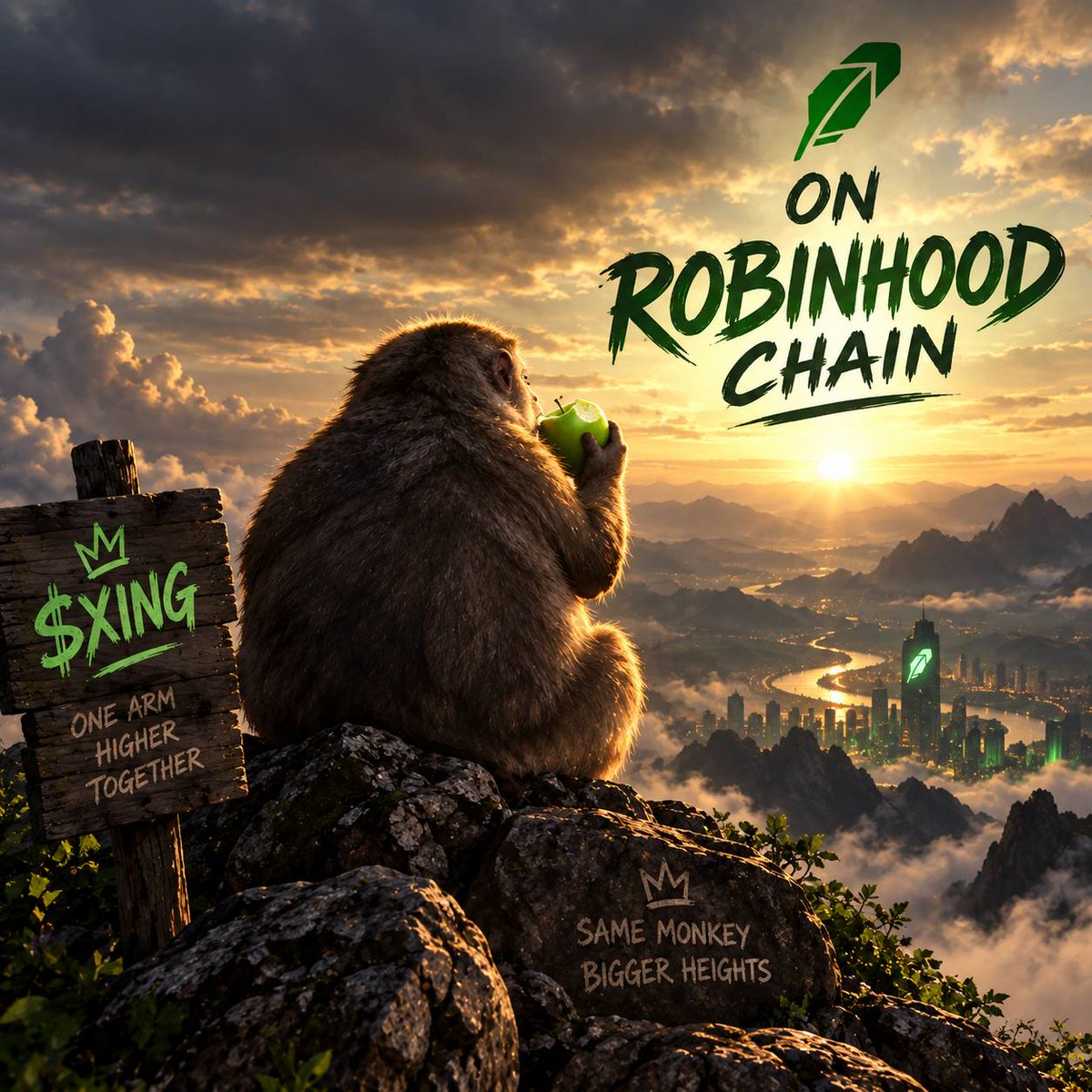 XingXingRH's tweet photo. @D3nny_crypto A monkey lost an arm but never lost her spirit. 🐒⭐️

That’s Xing Xing.

Now her story is permanently on-chain.

$星星 on Robinhood Chain
CA: 0x994e88e71f2f9d59ea7344a0a9c8798b394316c6 https://t.co/qQFEUghCk9