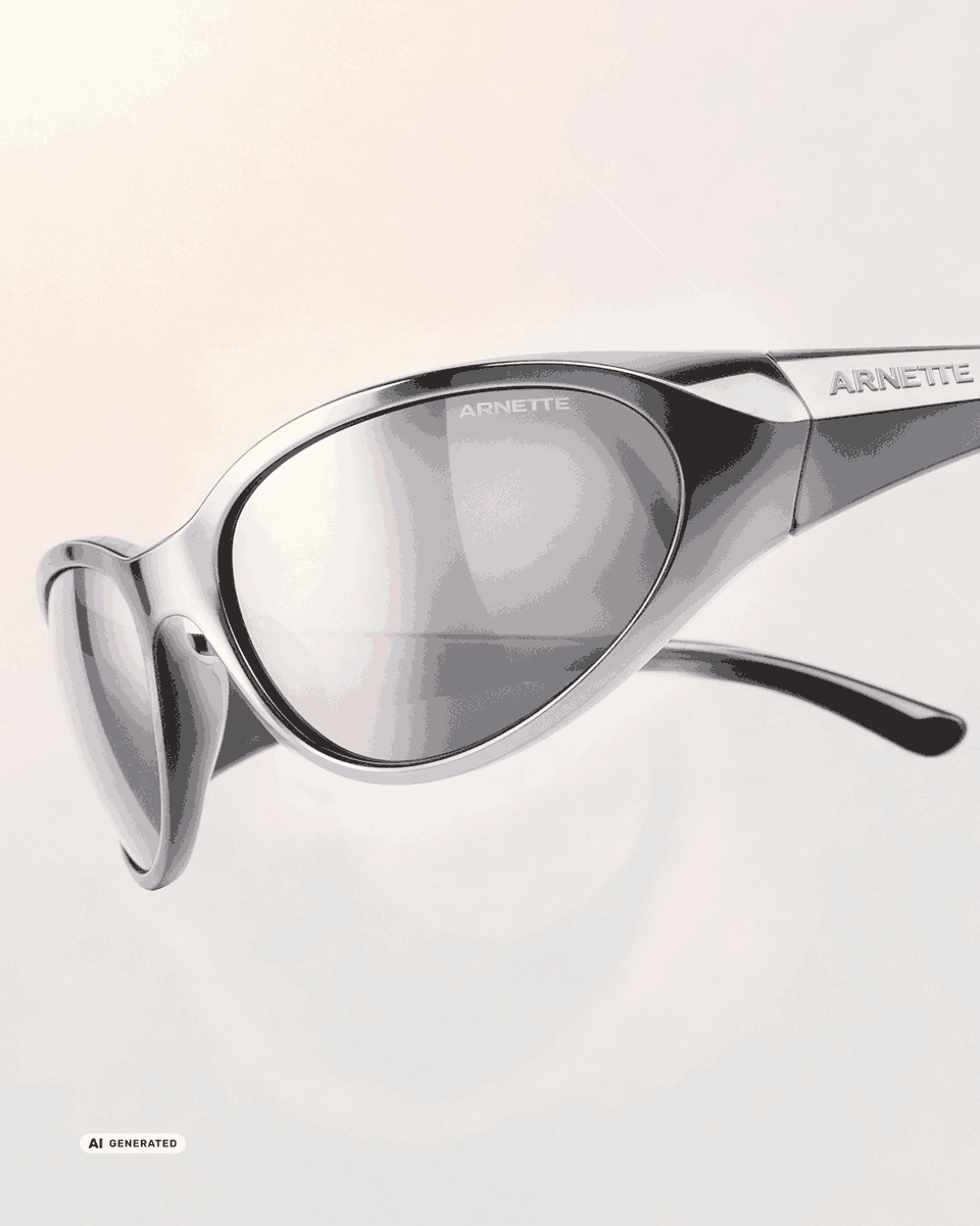 Arnette's tweet photo. Full ARNETTE attitude, now dipped in chrome.​
The limited-edition RAVEN is back in ultimate grail status. 
​
#ARNETTE https://t.co/pevpUyeq8Z
