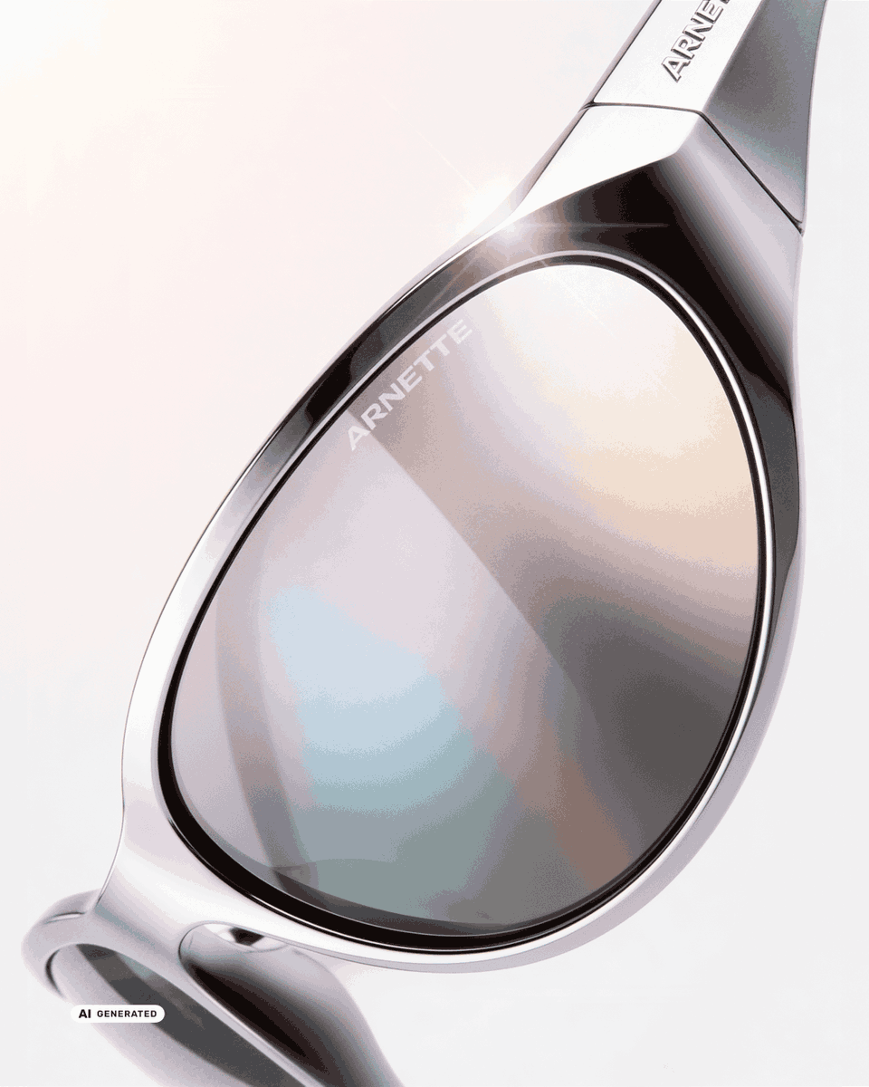 Arnette's tweet photo. Full ARNETTE attitude, now dipped in chrome.​
The limited-edition RAVEN is back in ultimate grail status. 
​
#ARNETTE https://t.co/pevpUyeq8Z