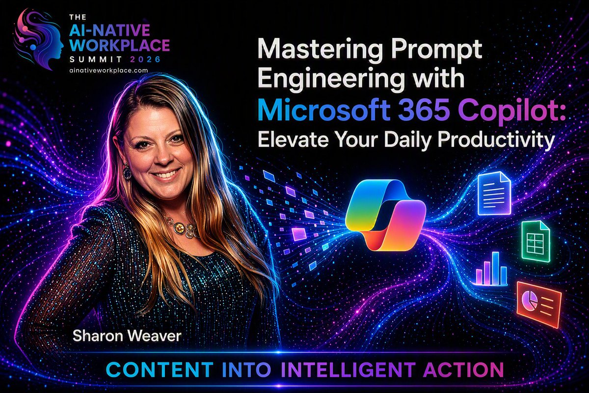 sharoneweaver's tweet photo. The #AINativeWorkplace Summit is tomorrow! You don't have to get a hotel or pack a suitcase. All you have to do is register! There are 80 speakers (+ me), so you have TONS of topics to choose from.

Event Info👉 https://t.co/DJ7uWuRcZY
Register Here👉 https://t.co/LtN6nePHuF https://t.co/MEHqi9RkUr