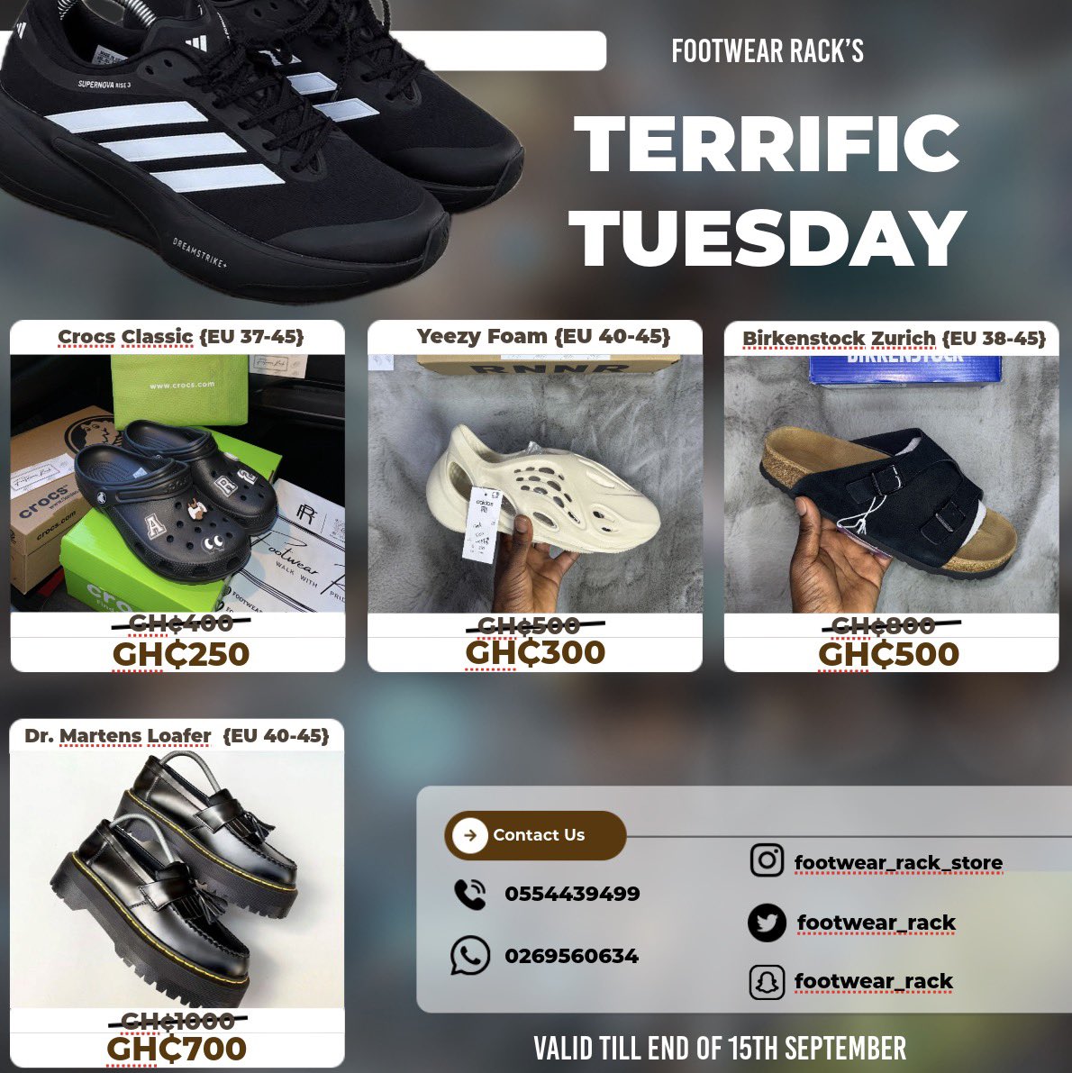 footwear_rack's tweet photo. TERRIFIC TUESDAY IS HERE ‼️‼️‼️‼️‼️ https://t.co/CTfNQGpVt5
