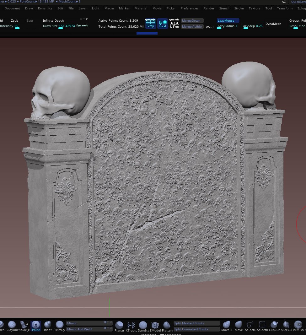 TenkoArts's tweet photo. WIP tombstone details

#zbrush #3dart #3d #wip https://t.co/2DU5ImPXey