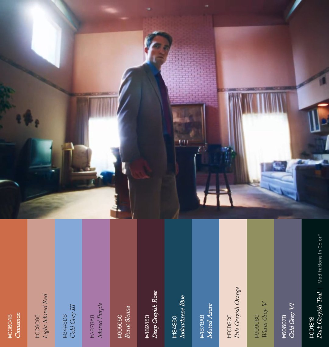 MeditateColor's tweet photo. @DiscussingFilm As usual, got some stunning palettes from the trailer!! https://t.co/DoIQFbZrWk
