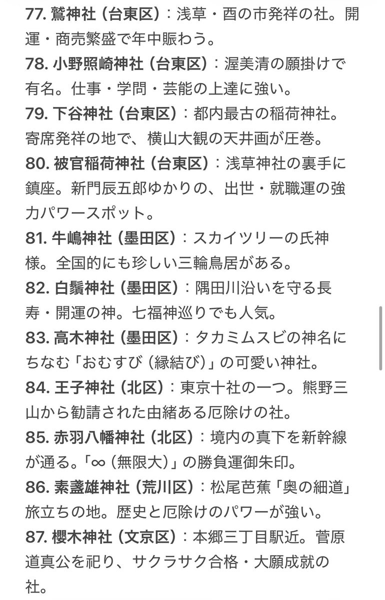 gosyuin_atume_d's tweet photo. 📍リストその3（下町エリア後半〜茨城エリア前半）
下町情緒あふれる強運スポットから、地元・茨城の大自然に囲まれた神社へ🌳遠出してでも行きたい本命揃いです！
 #神社  #御朱印  #御朱印集め  #神社好きな人と繋がりたい https://t.co/zHh0tIlWQK