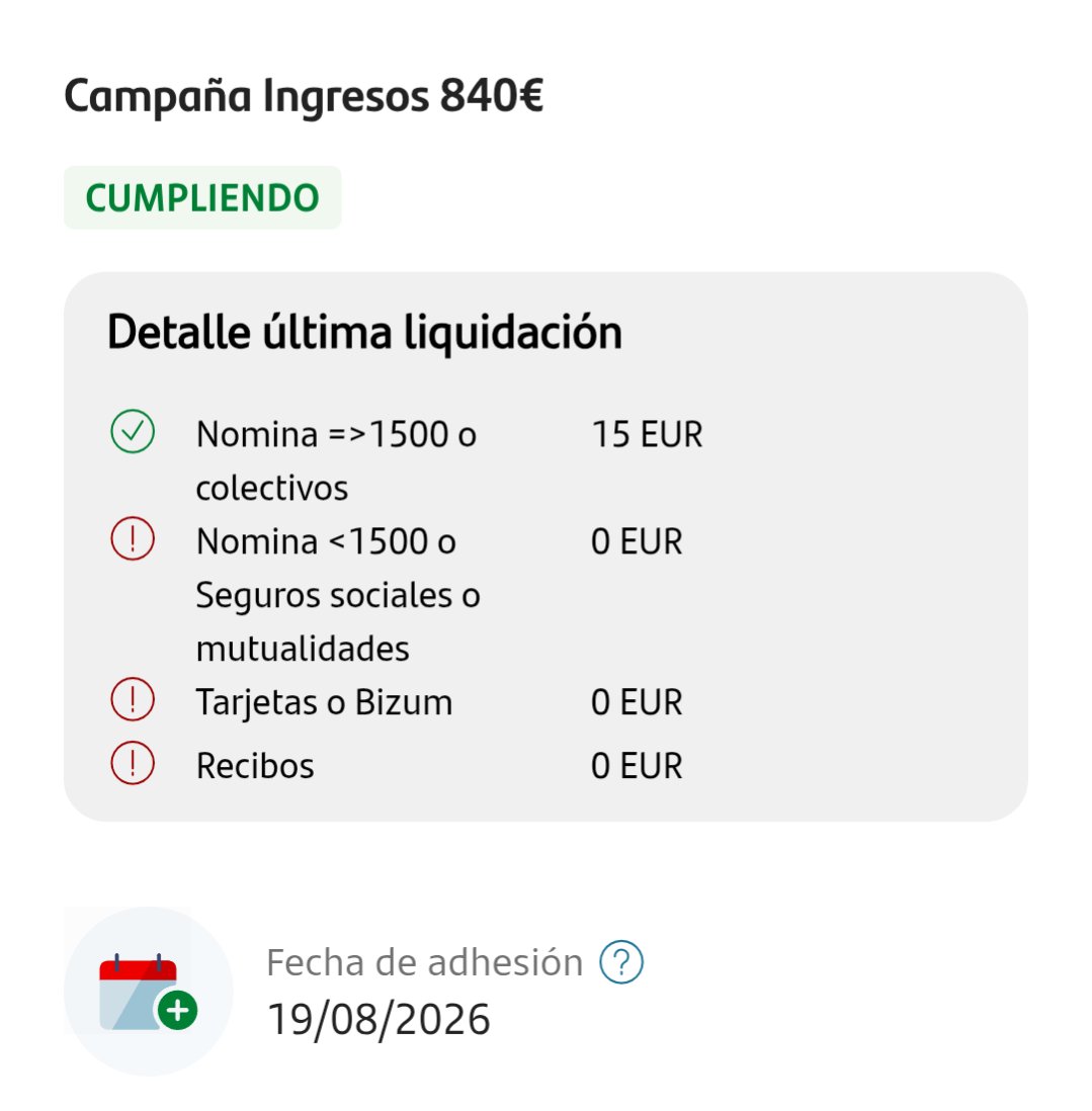 IvancgfinX's tweet photo. Ya me sale cumpliendo la promoción del Santander.

🚨SÓLO HACIÉNDOME TRANSFERENCIAS 

No es necesaria la nómina. Ya lo dije. 😉

El resto (recibos y tarjeta) próximo mes me saldrá también. Si te interesa llevarte estos 840€ o tener más información 

👇🏼 https://t.co/qVy9dWxlWN