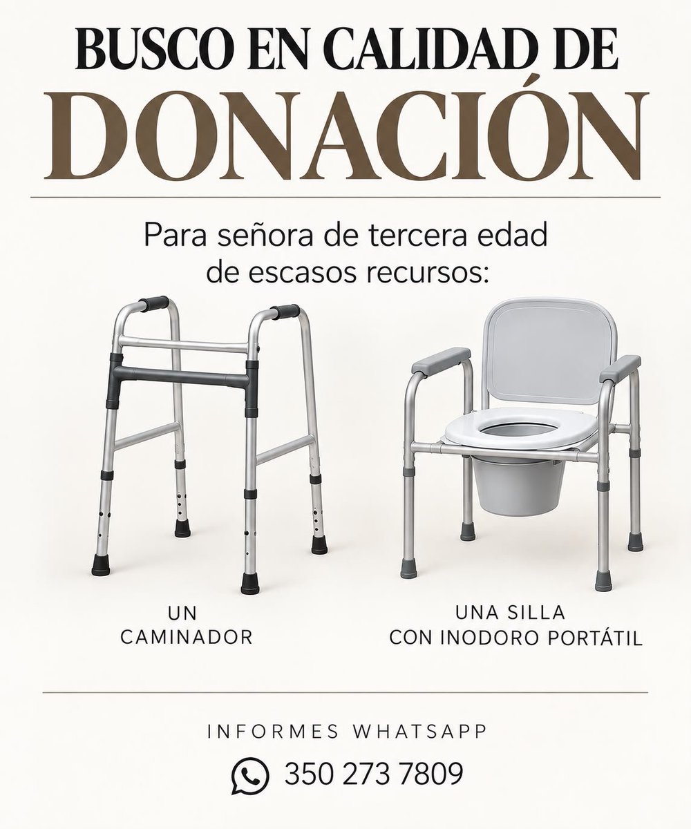 Marce_Tabares's tweet photo. 🆘️ Se buscan en donación estos artículos para una adulta mayor de bajos recursos 🙏 #Bogotá #LaCalera https://t.co/PnlxN1XKnt